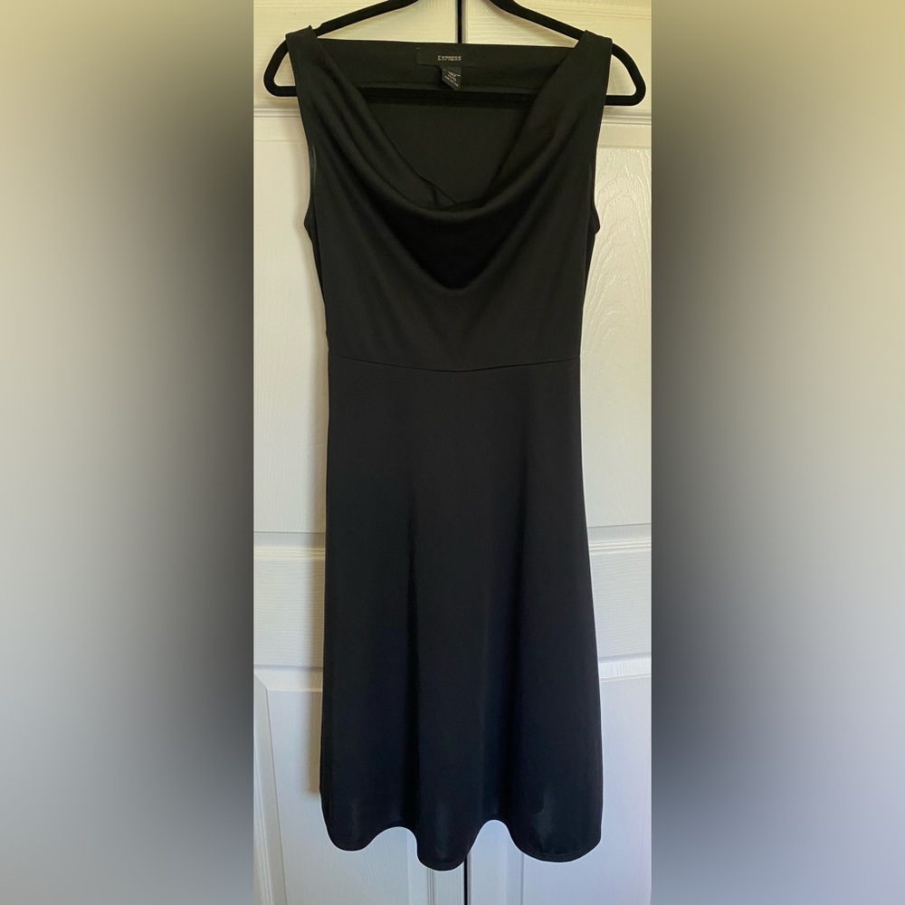 Express sleeveless black dress